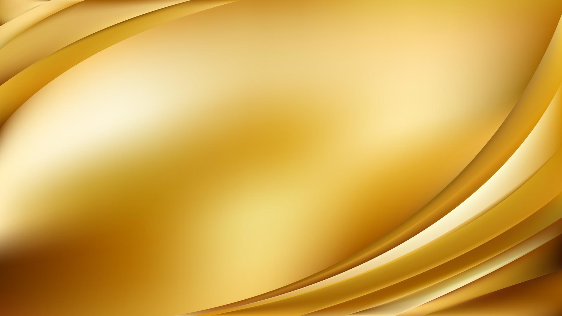 Abstract Golden Wave Background