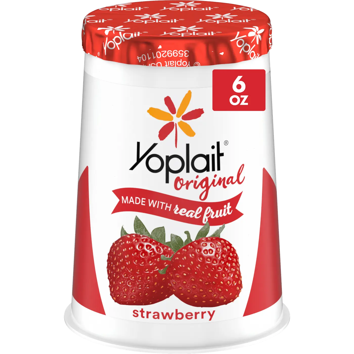 Yoplait Original Single Serve Strawberry Yogurt
