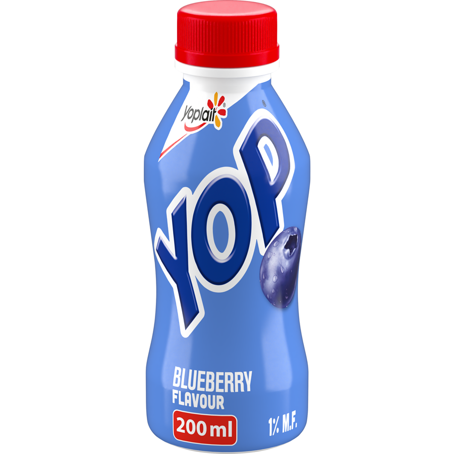 Yop 1% Drinkable Yogurt, Blueberry, Yogurt Drink
