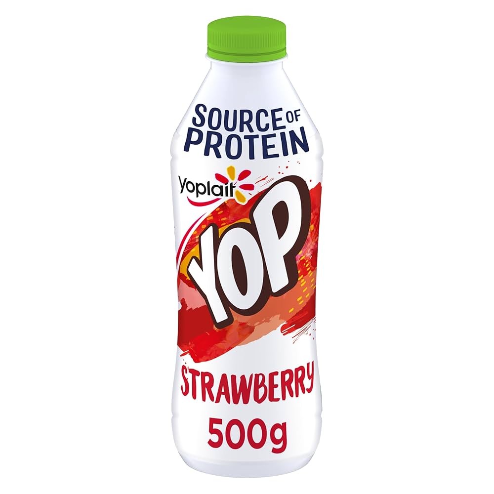 Yop Strawberry Flavour Drinking Yogurt, 500 g, Amazon.co.uk: Grocery