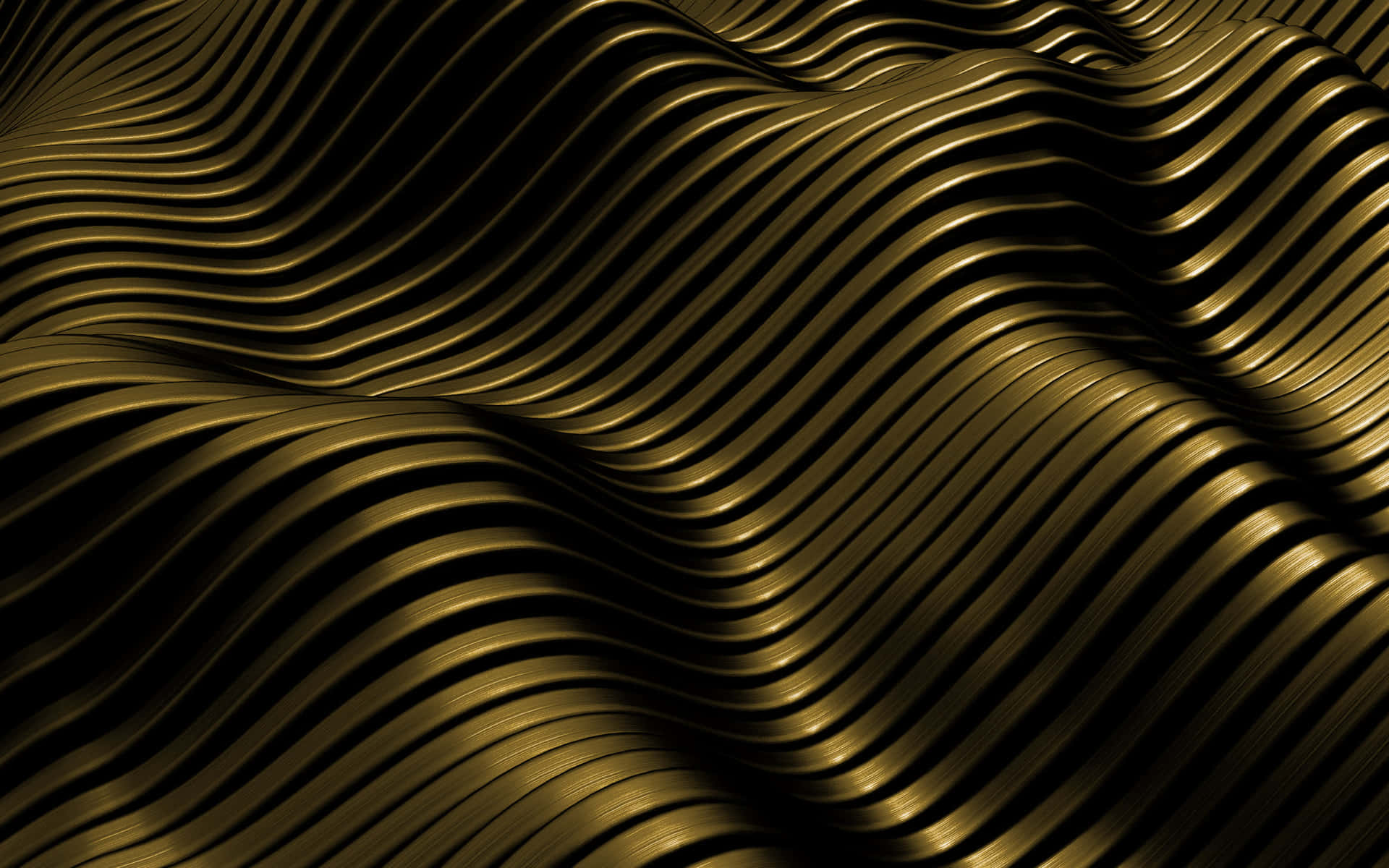 Download Dark Aesthetic Golden Waves Background