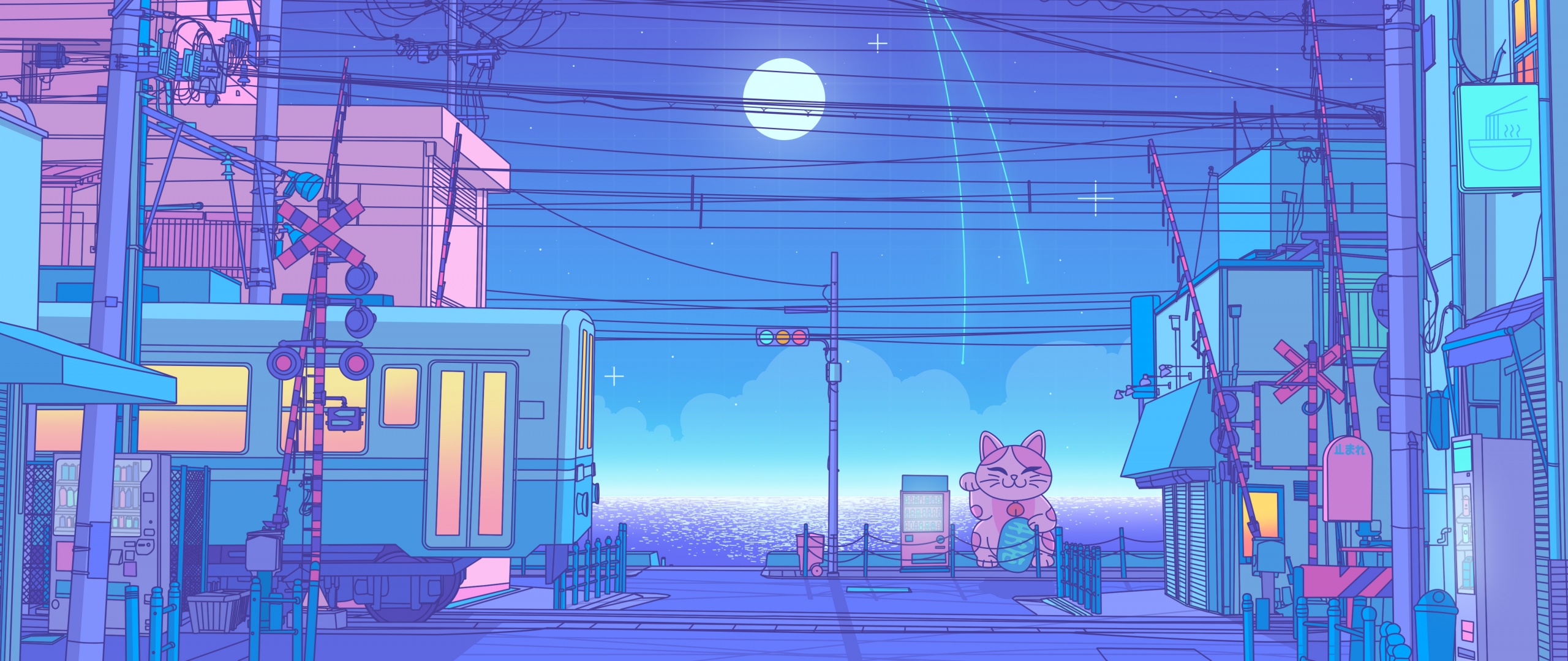 Lofi Wallpaper 4K, Japanese, Synthwave, Vaporwave