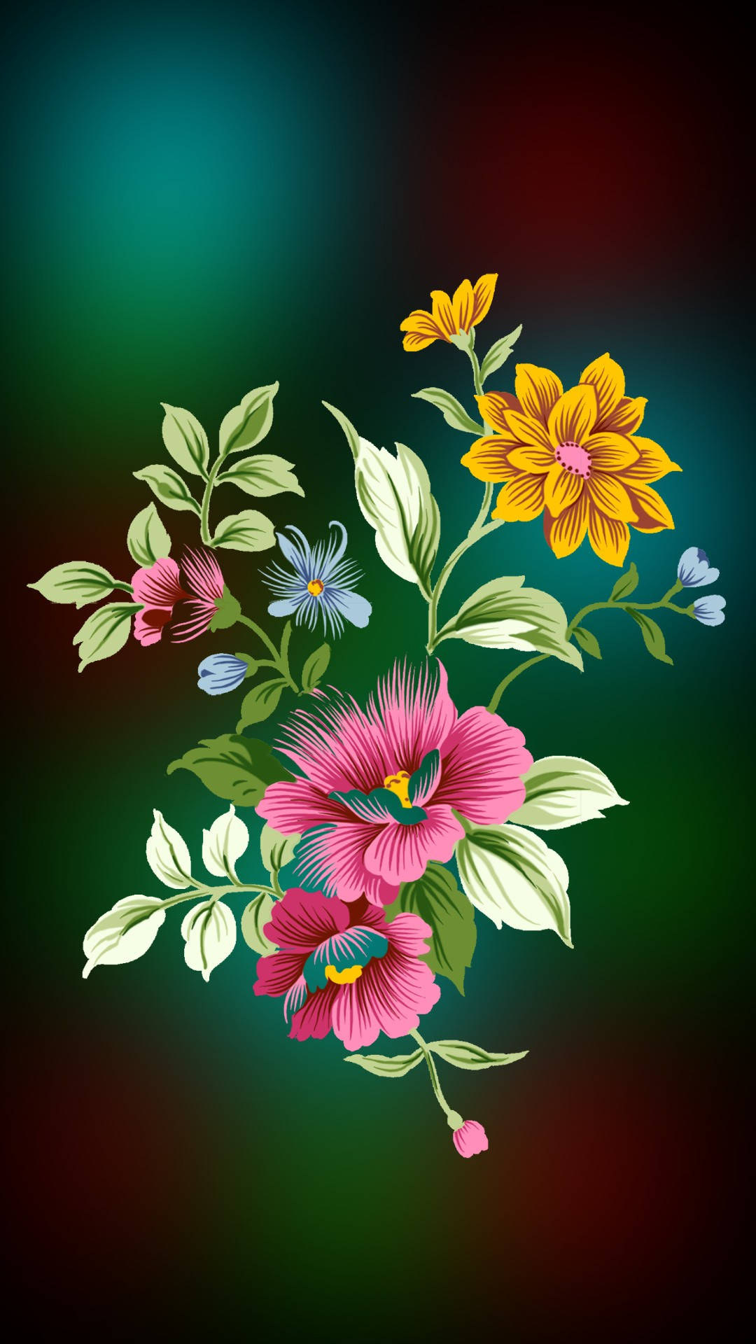 Download Samsung Galaxy S4 Wildflowers Wallpaper