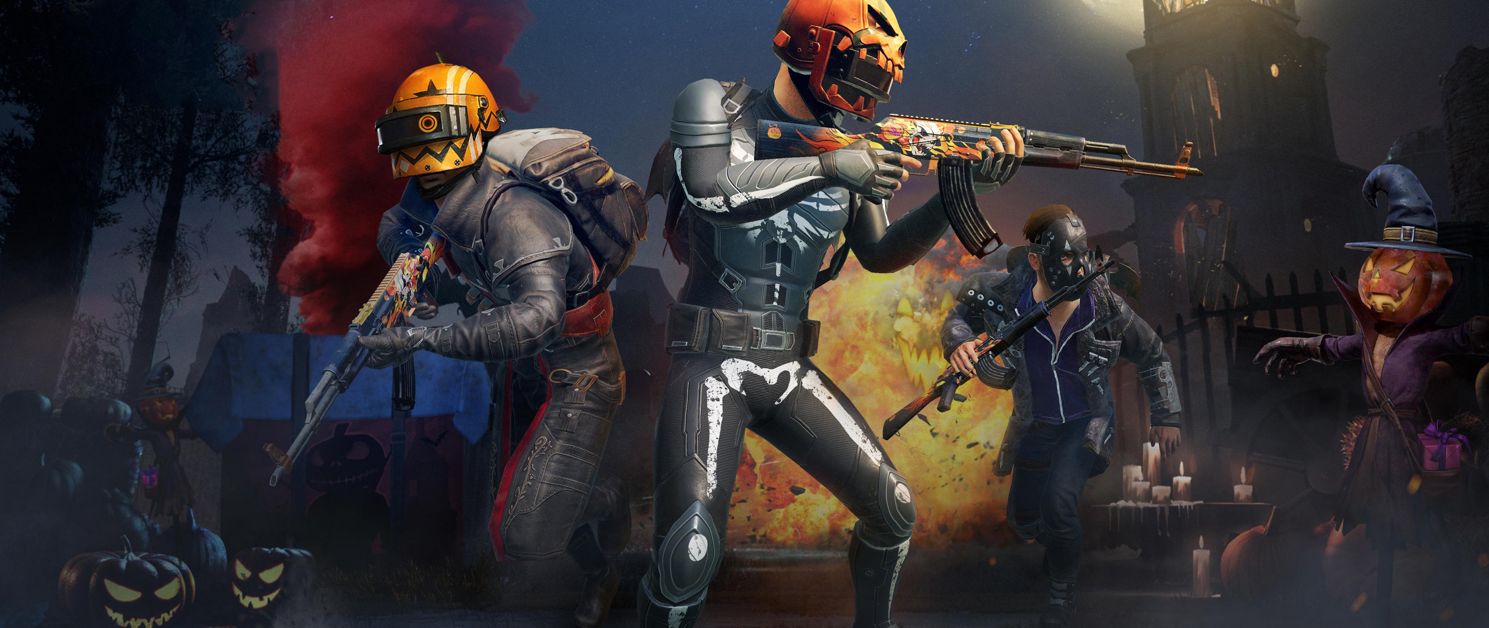 PUBG Halloween PlayerUnknown's Battlegrounds 4K Wallpaper