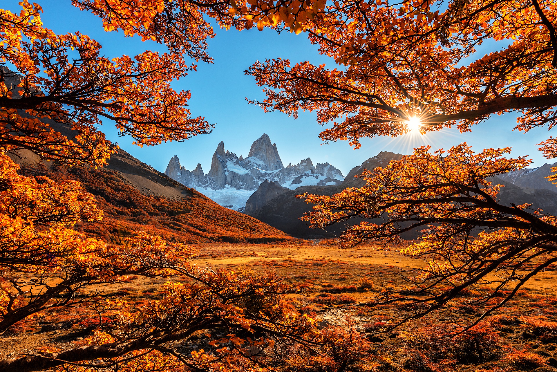 Fall Mountain Landscape HD Wallpaper