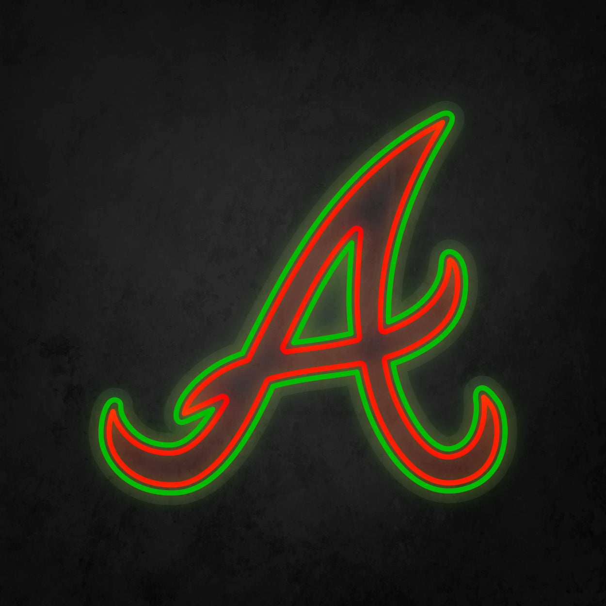 LED Neon Sign Braves Large