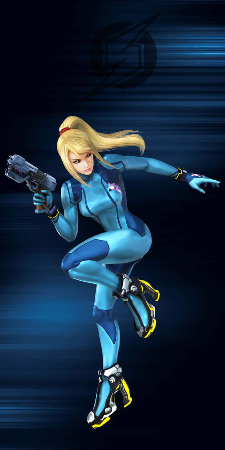 Download Power at your fingertips Suit Samus Wallpaper