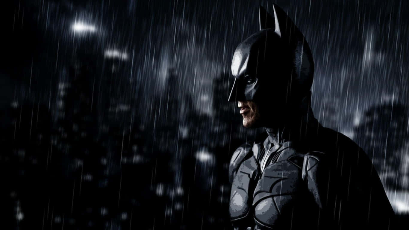 Download Batman Atop A Building Dark Knight HD Wallpaper