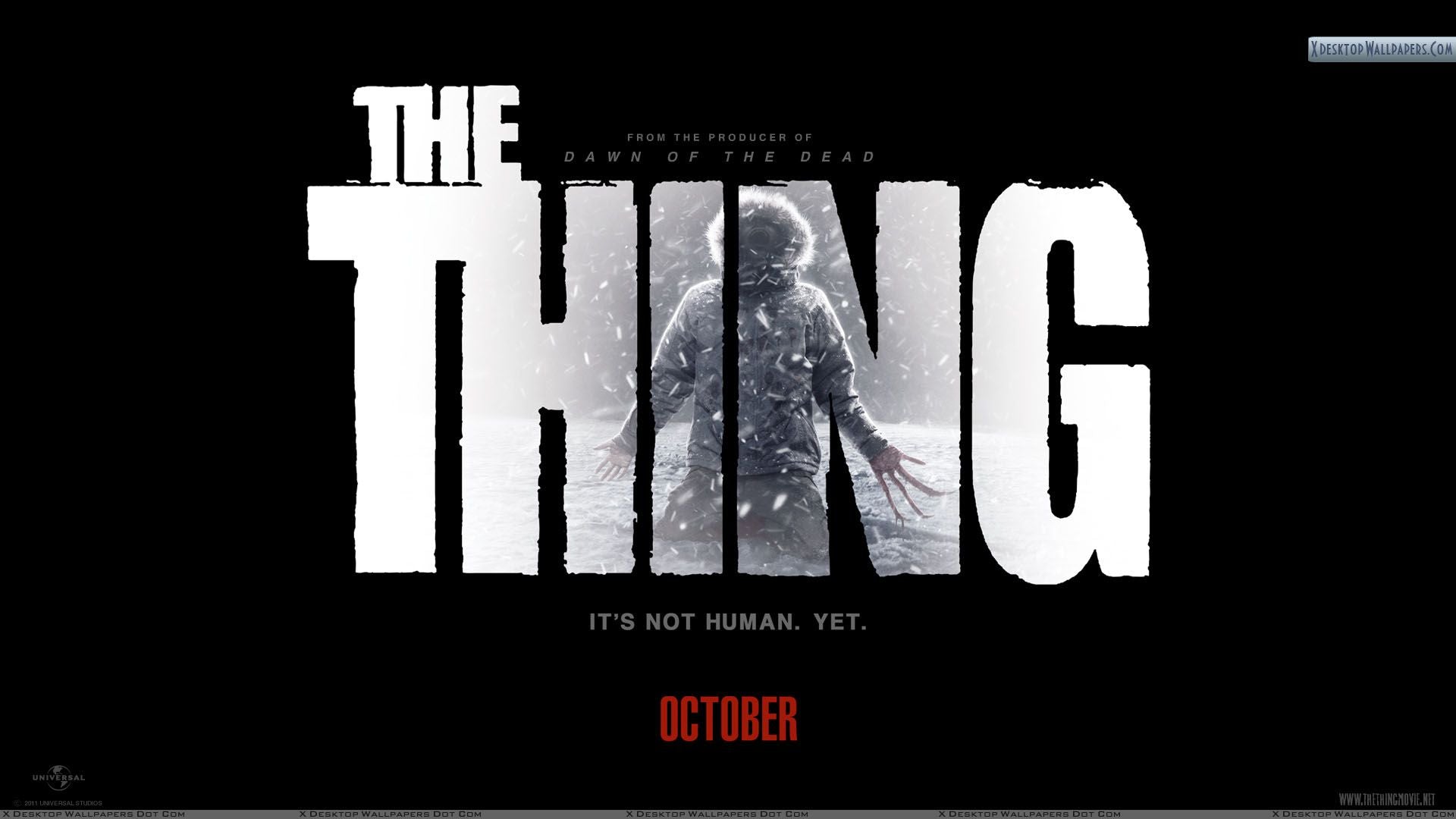 CM 147 Vintage Classic Movie Posters 'THE THING' It's Not Human Yet'