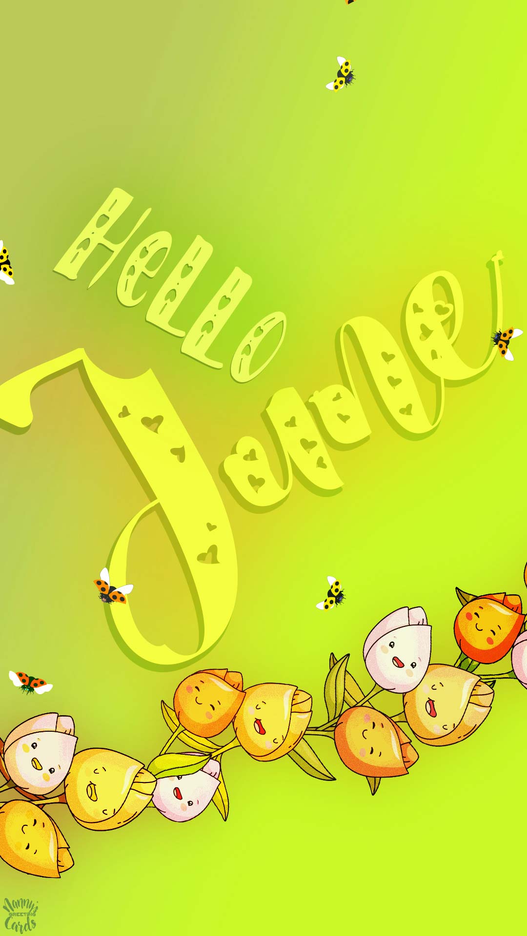 June Greetings E Card And Phone Wallpaper