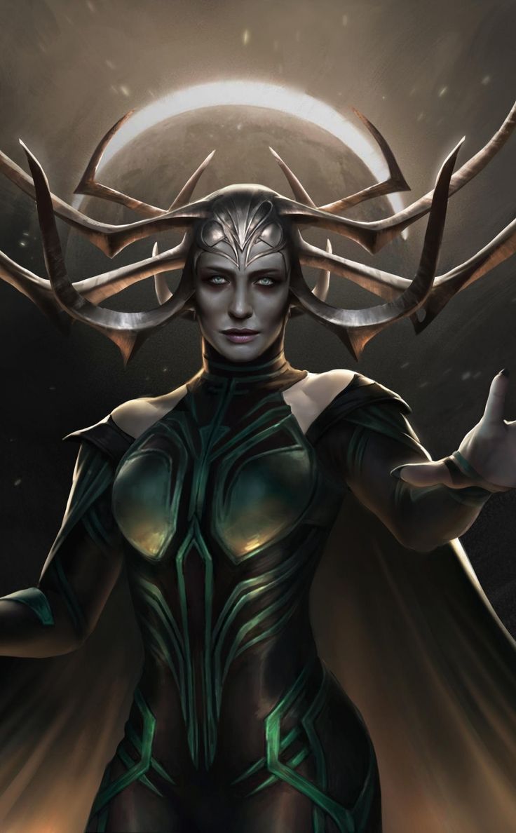 Hela, the villain, artwork, Thor: Ragnarok, 950x1534 wallpaper