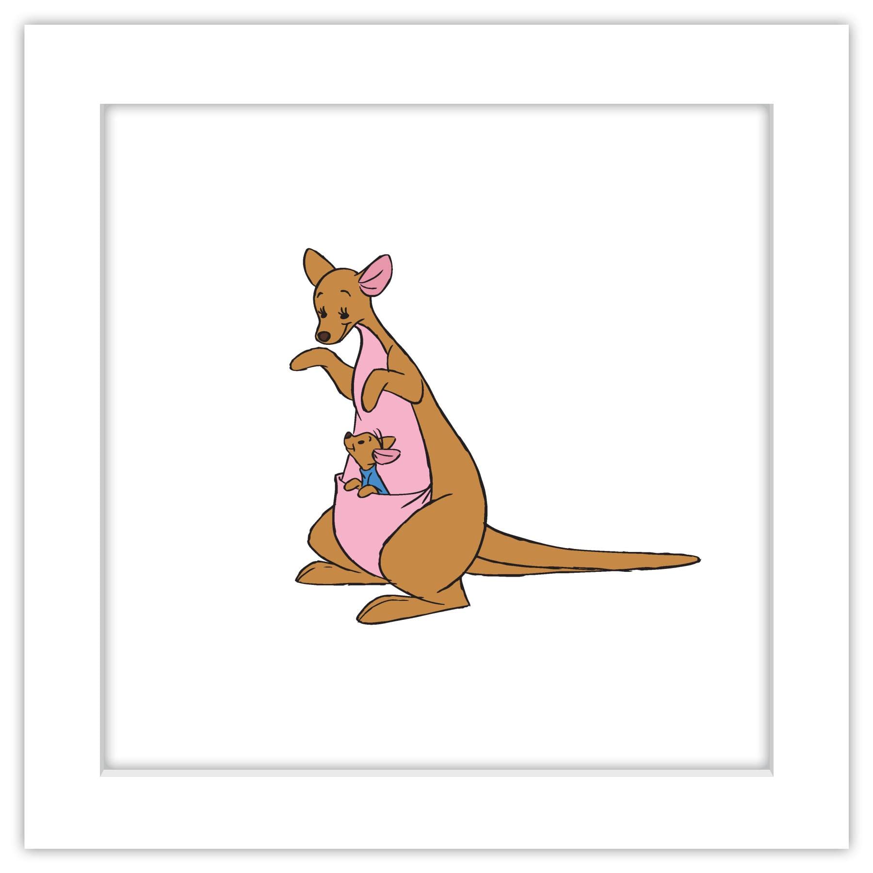 Trends International Gallery Pops Disney Winnie The Pooh and Roo Wall Art Wall Poster, 12.00 x 12.00, White Frame Version: Posters & Prints