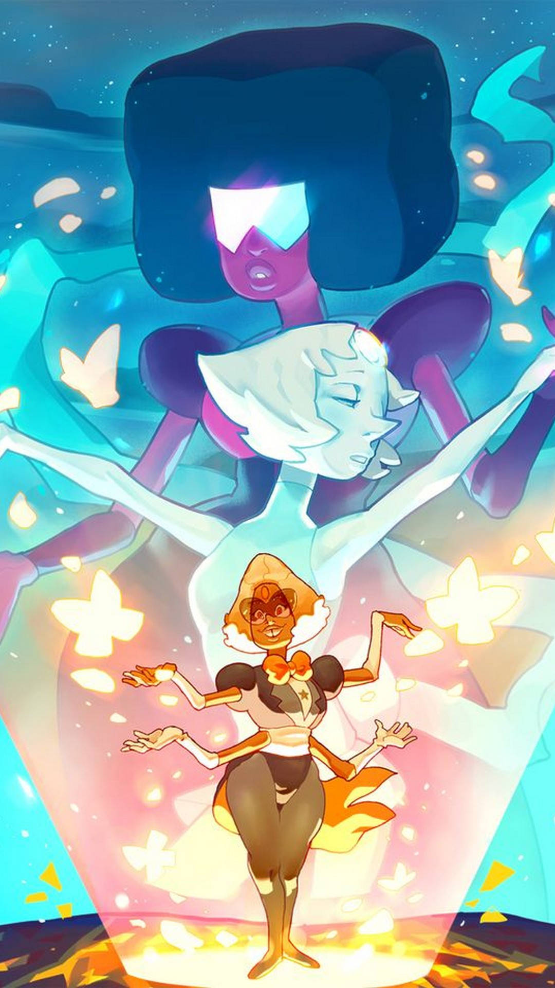 Download Pearl And Garnet Fusion Steven Universe iPad Wallpaper