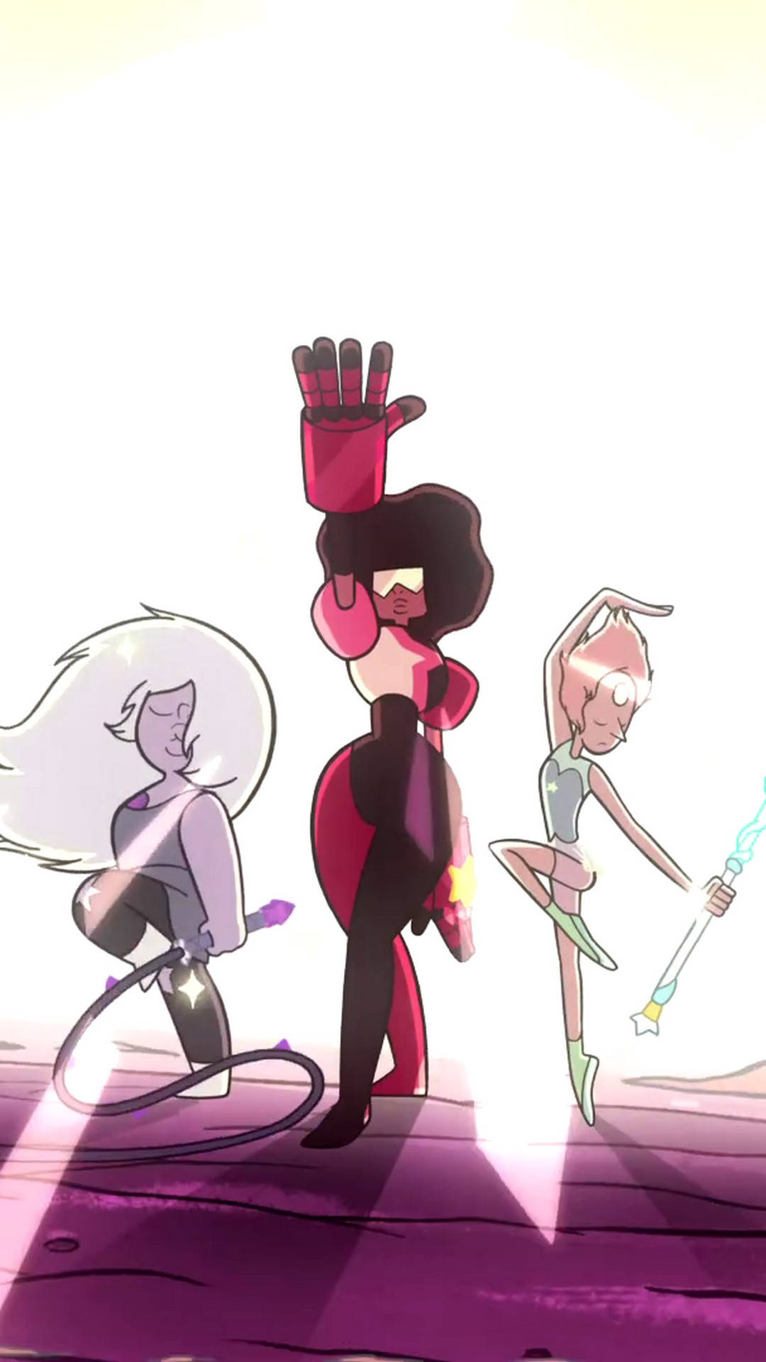 Download Garnet, Amethyst, And Pearl Steven Universe iPad Wallpaper