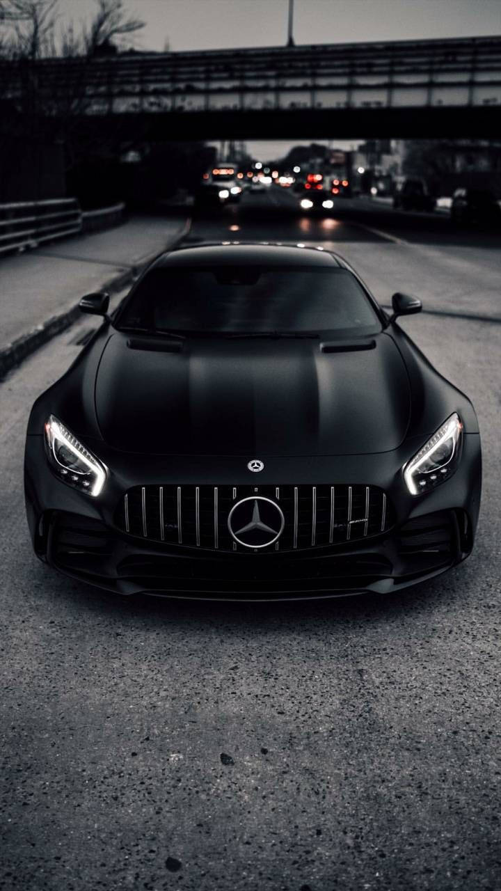 Download Matte Black AMG On The Road Wallpaper