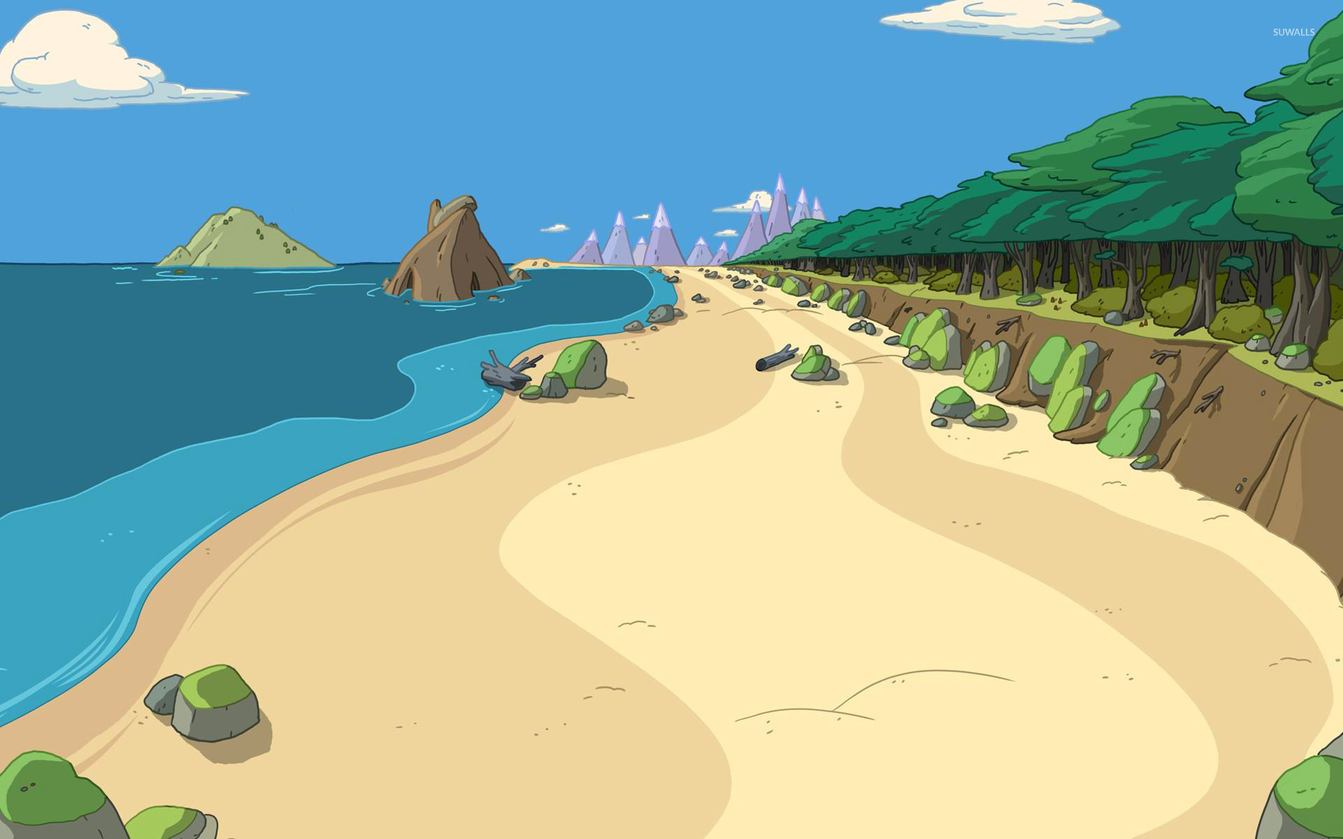 Adventure Time landscape wallpaper wallpaper