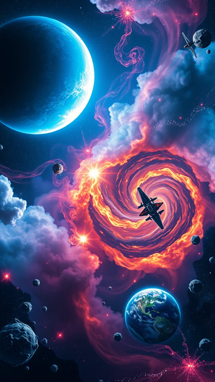 3D Space Colourful Wallpaper 4K for phone Nimo AI