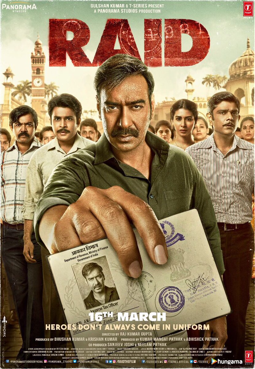 Ajay Devgn's Raid movie poster, Image, Gallery
