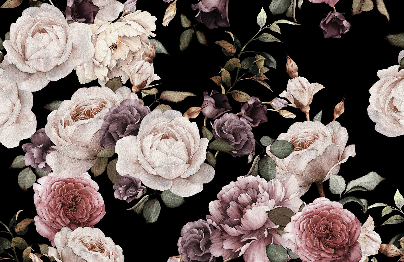 Black Floral Wallpaper, HD Black Floral Background on WallpaperBat