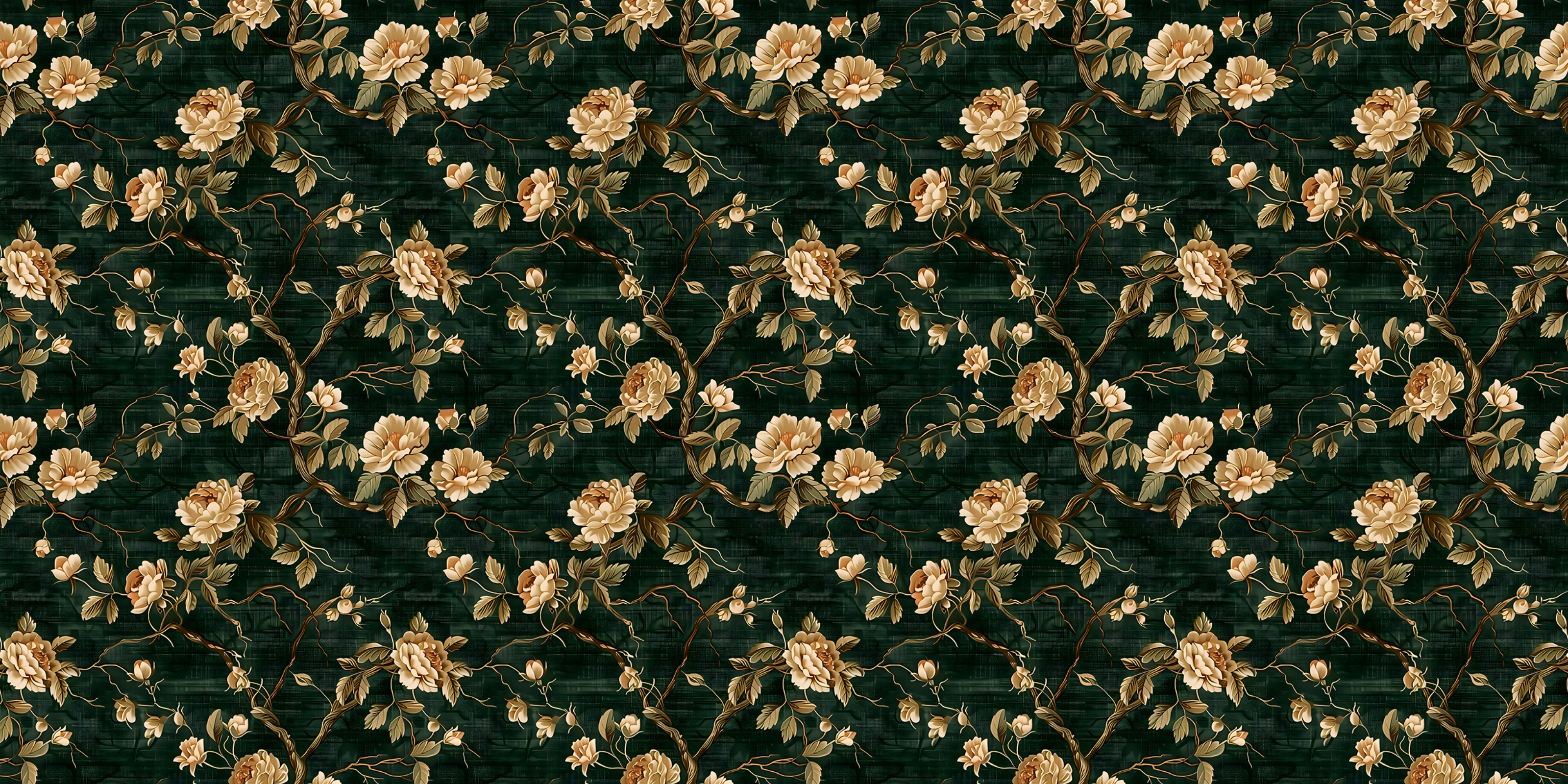 Dark Floral Collection of Wall Murals & Wallpaper