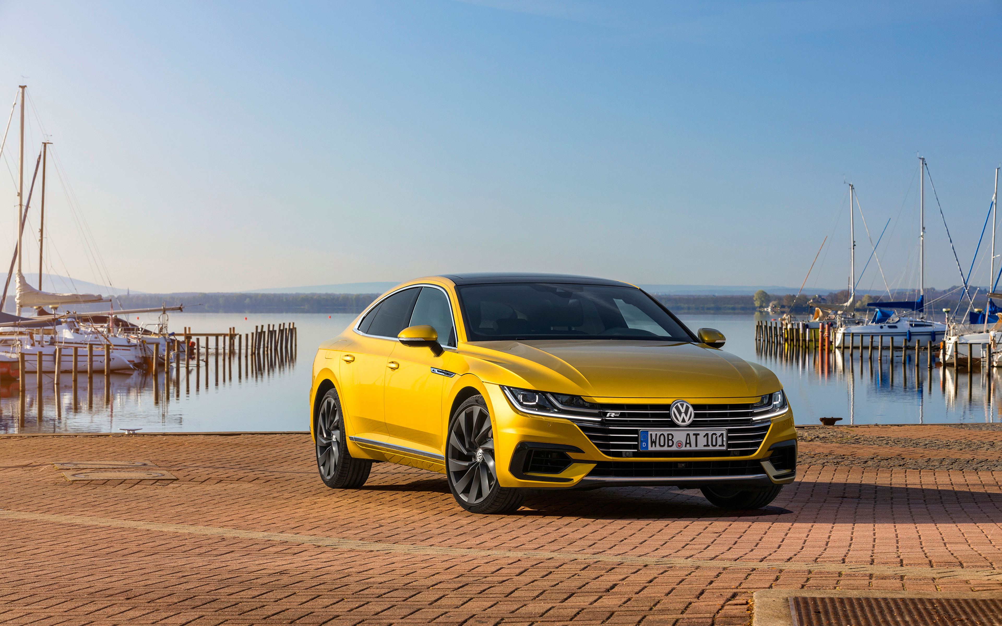 Photos Volkswagen Arteon, R Line, Worldwide Yellow 3840x2400