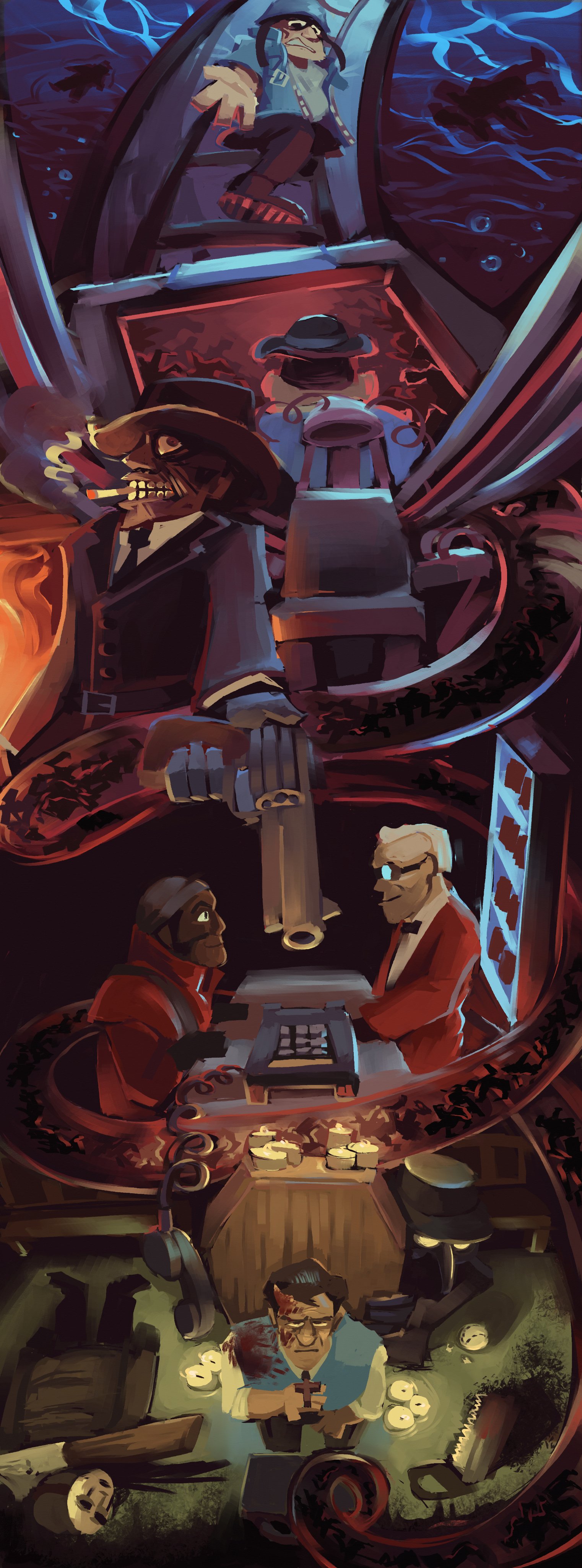 androgenius still think this Emesis Blue fanart might be the most involved thing I've done in recent times, barring animations