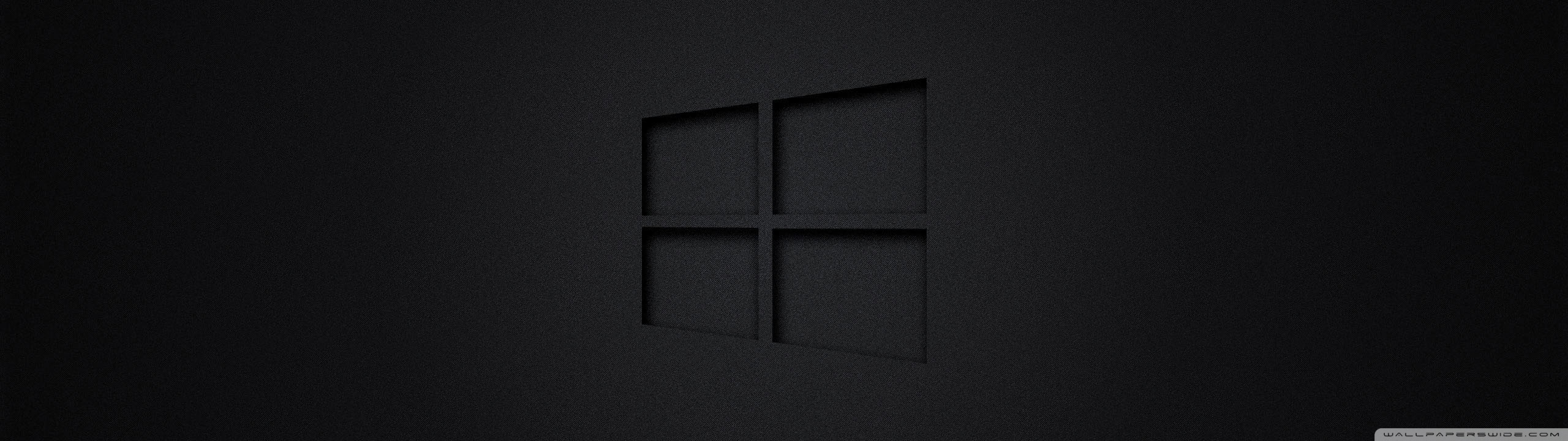 Windows 10 Black 4K UHD Wallpaper for UltraHD Desktop and TV, Dual Monitor, Smartphone and Tablet Devices