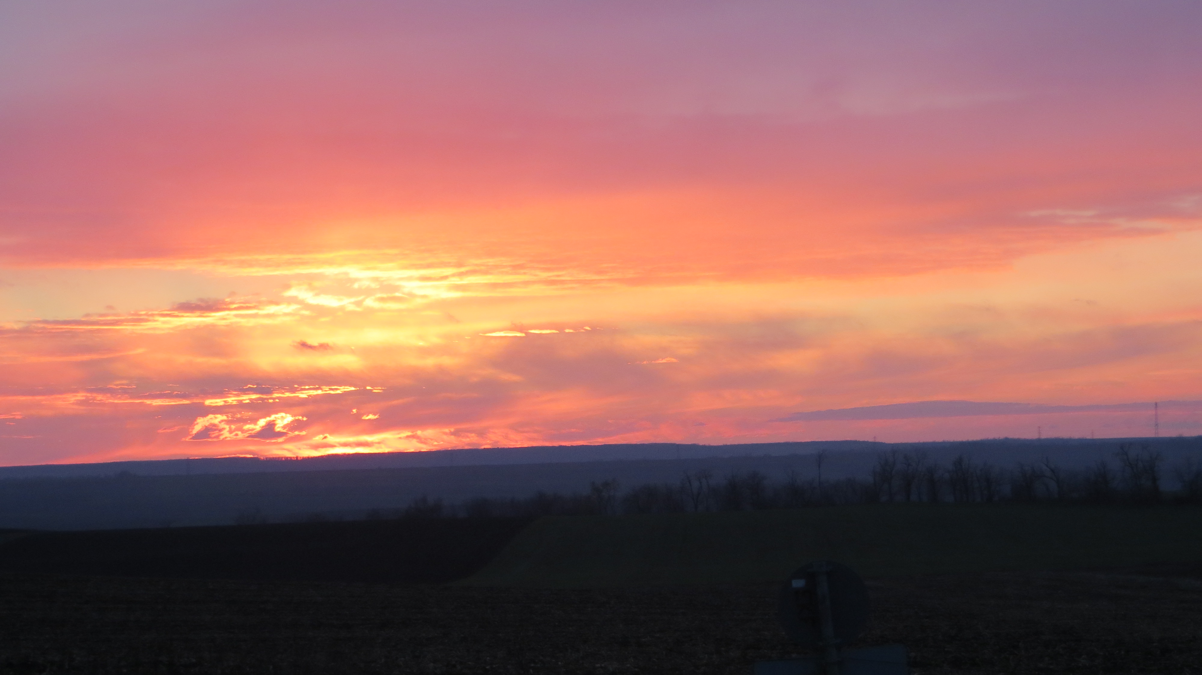 Free Image, sunset, horizon, day, nature, summer, clouds, sunrise, red sky at morning, afterglow, dawn, atmosphere, field, evening, cloud, dusk, sunlight, rural area, ecoregion, plain, calm, landscape, sun, hill, computer wallpaper