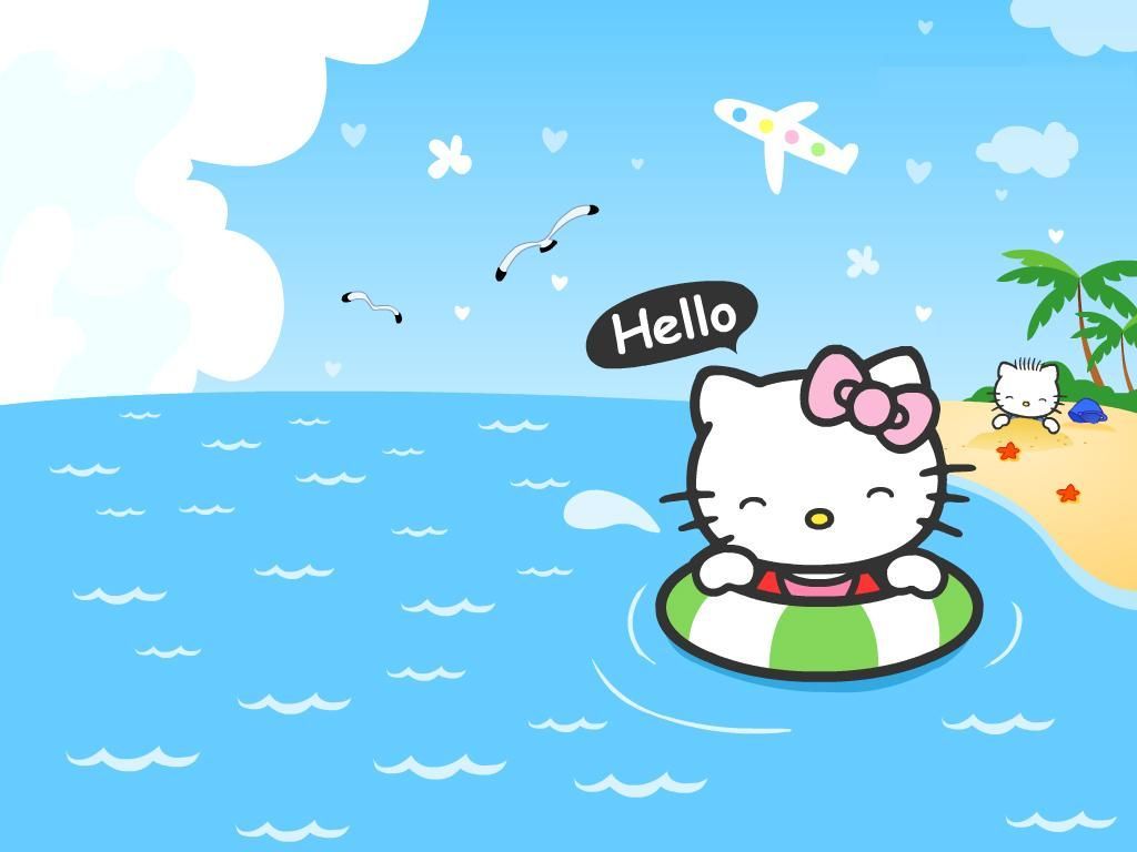 Hello Kitty Beach Wallpaper, HD Hello Kitty Beach Background on WallpaperBat