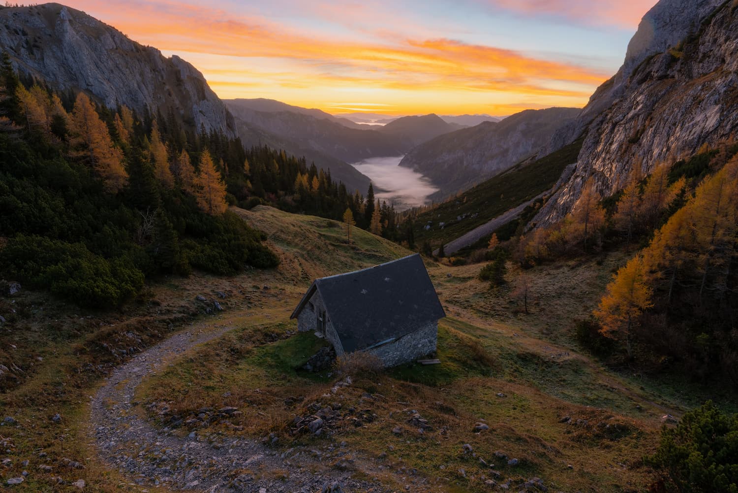 photo showcasing the beauty of Autumn in Austria