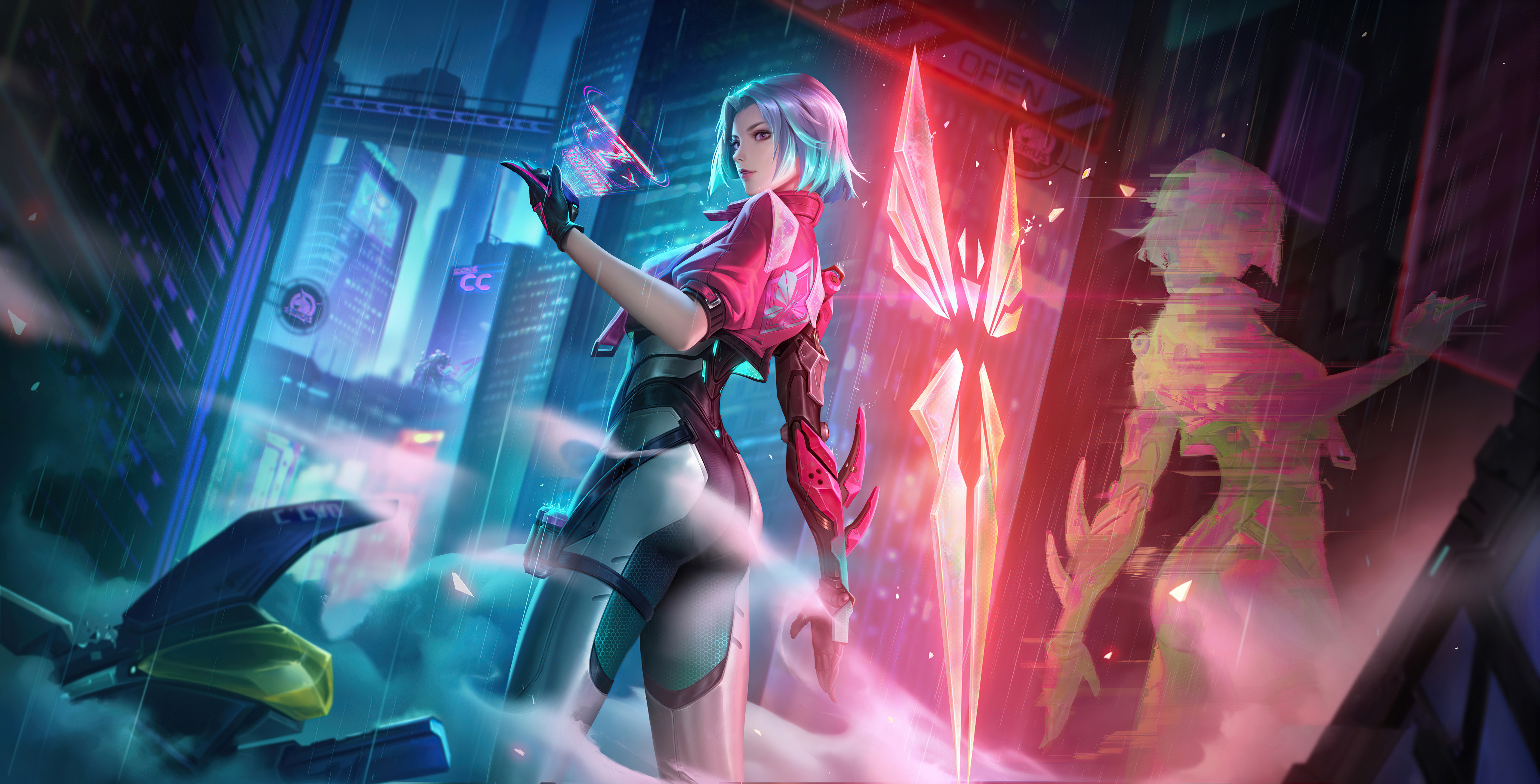 Wallpaper Girl, Women, Game, Character, Moba, Honor of Kings, HOK for mobile and desktop, section игры, resolution 5120x2608