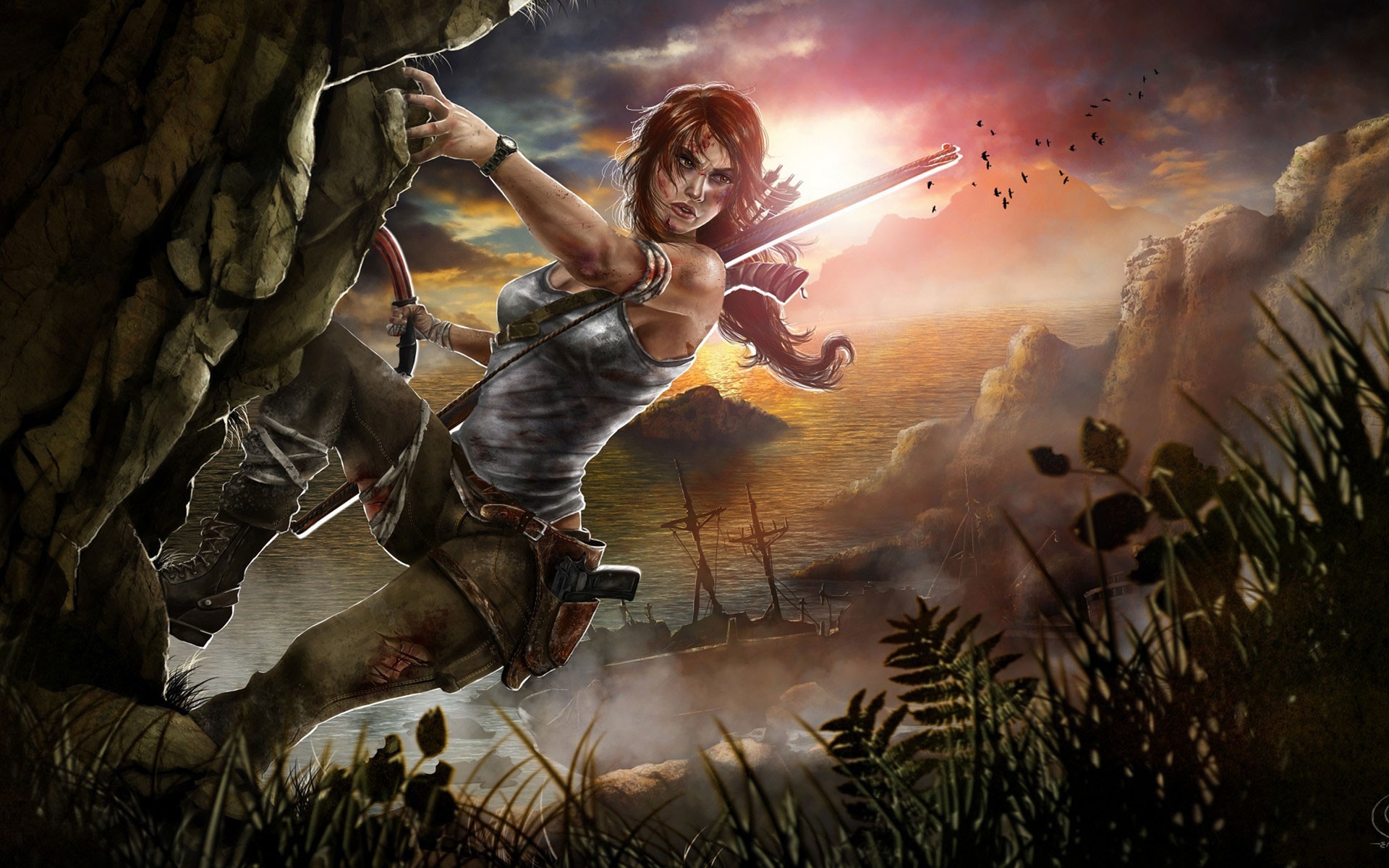 video Games, Video Game Characters, Video Game Girls, Tomb Raider, Lara Croft, Fan Art, Artwork Wallpaper HD / Desktop and Mobile Background