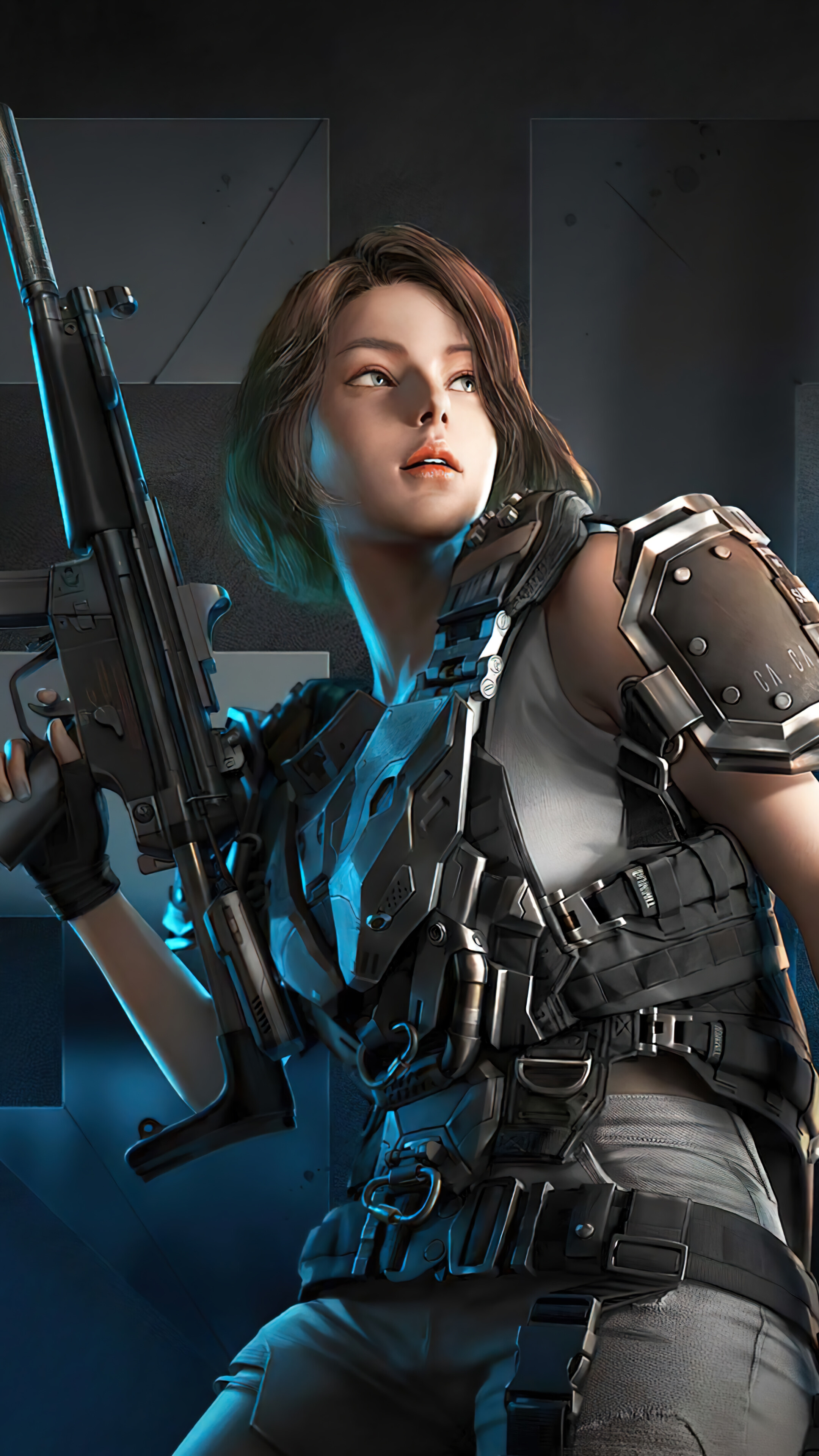 Super People Girl Character Wallpaper iPhone Phone 4K e