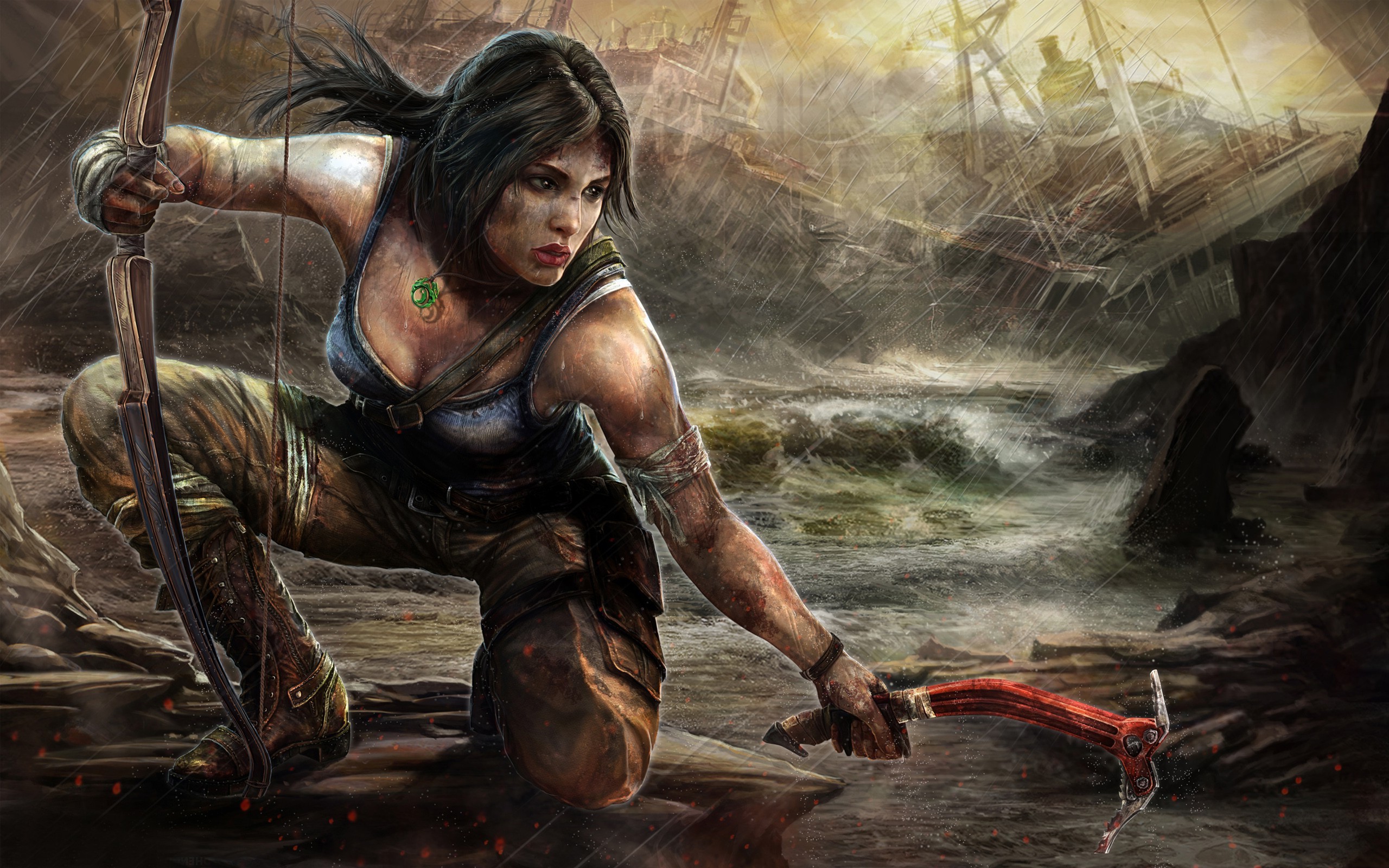 video Games, Video Game Characters, Video Game Girls, Tomb Raider, Lara Croft, Fan Art, Artwork Wallpaper HD / Desktop and Mobile Background