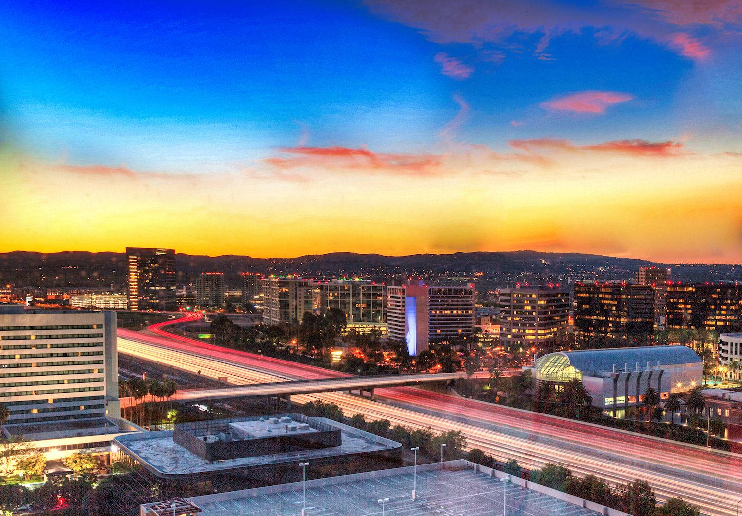 Download Aerial View Of Irvine California Wallpaper