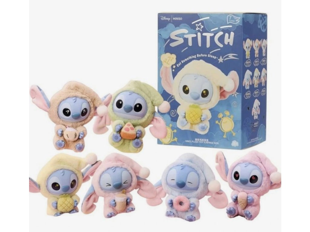 Plyšová figurka Stitch ve stylu Labubu