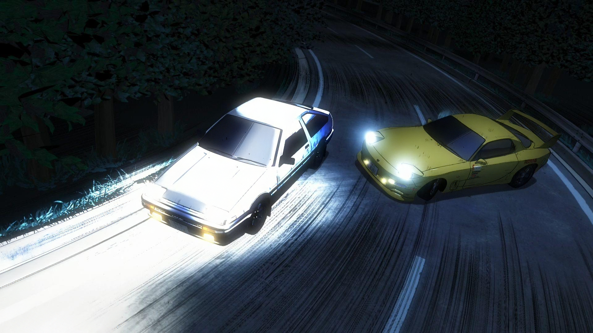 Initial D HD Wallpaper: Epic Anime Racing Action