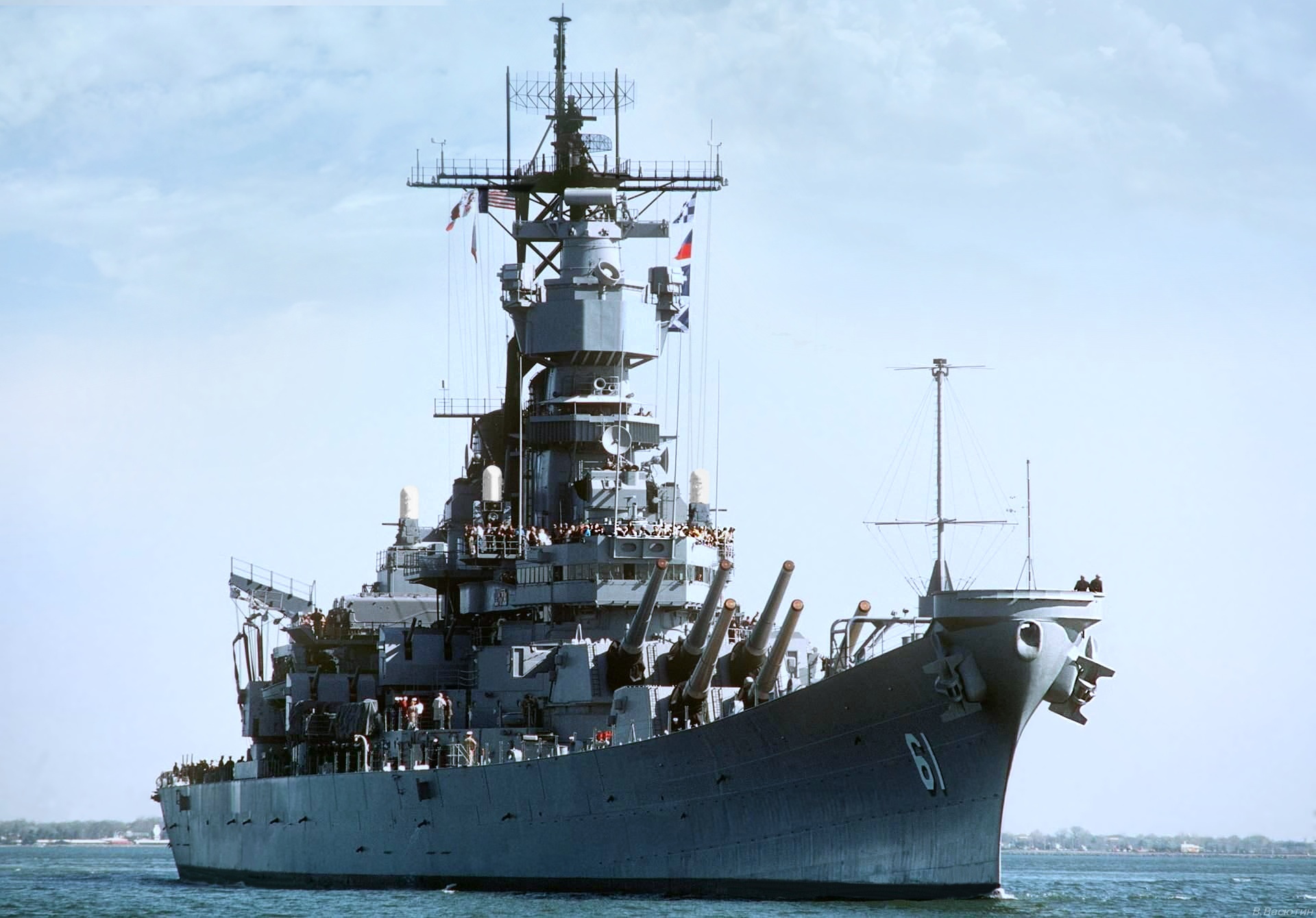 Wallpaper Ship Of The Line, US NAVY, USS Iowa, BB 61 For Mobile And Desktop, Section оружие, Resolution 1920x1340