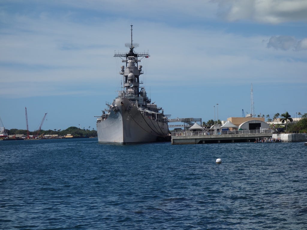 Mighty Missouri Kicked Ass. Visiting this museum ship in Hawaii.