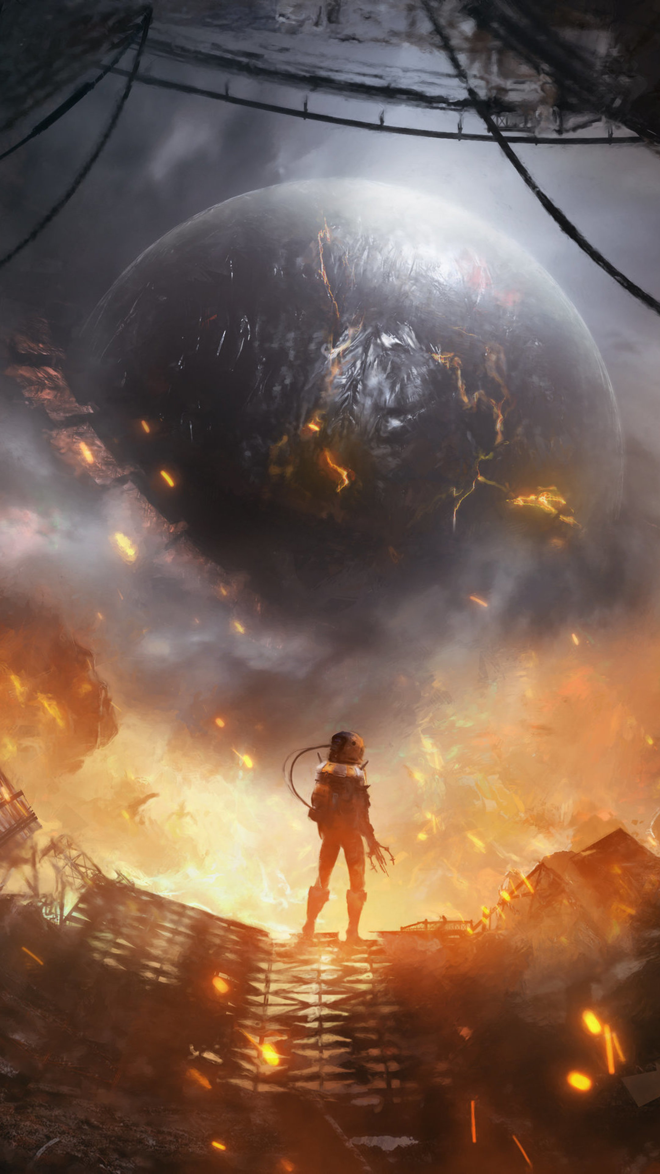 Wallpaper Concept Art Sci fi Planet, Art, Science Fiction, Digital Art, Planet, Background Free Image