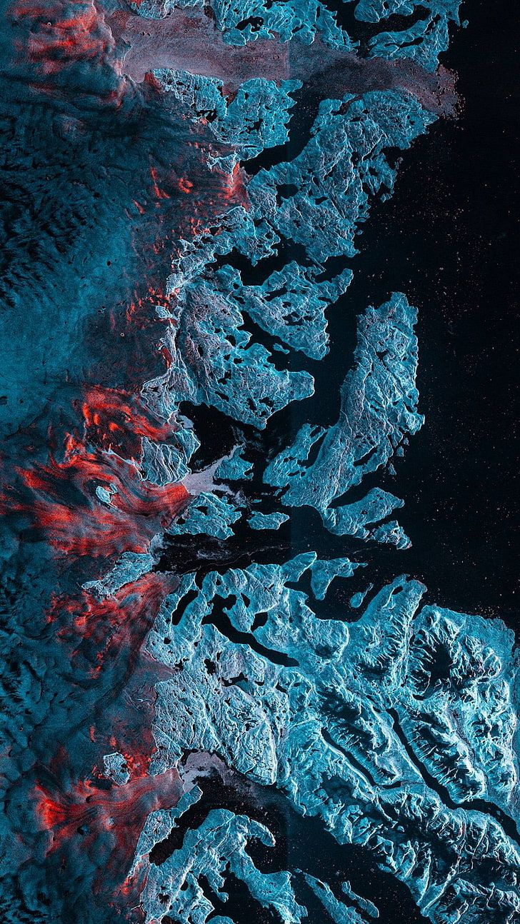 HD wallpaper: vertical, landscape, science, nature, water, no people, red