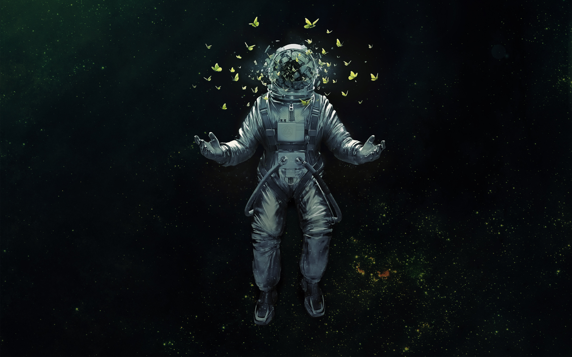 Wallpaper space, butterfly, the suit, art, space, astronaut for mobile and desktop, section космос, resolution 1920x1200