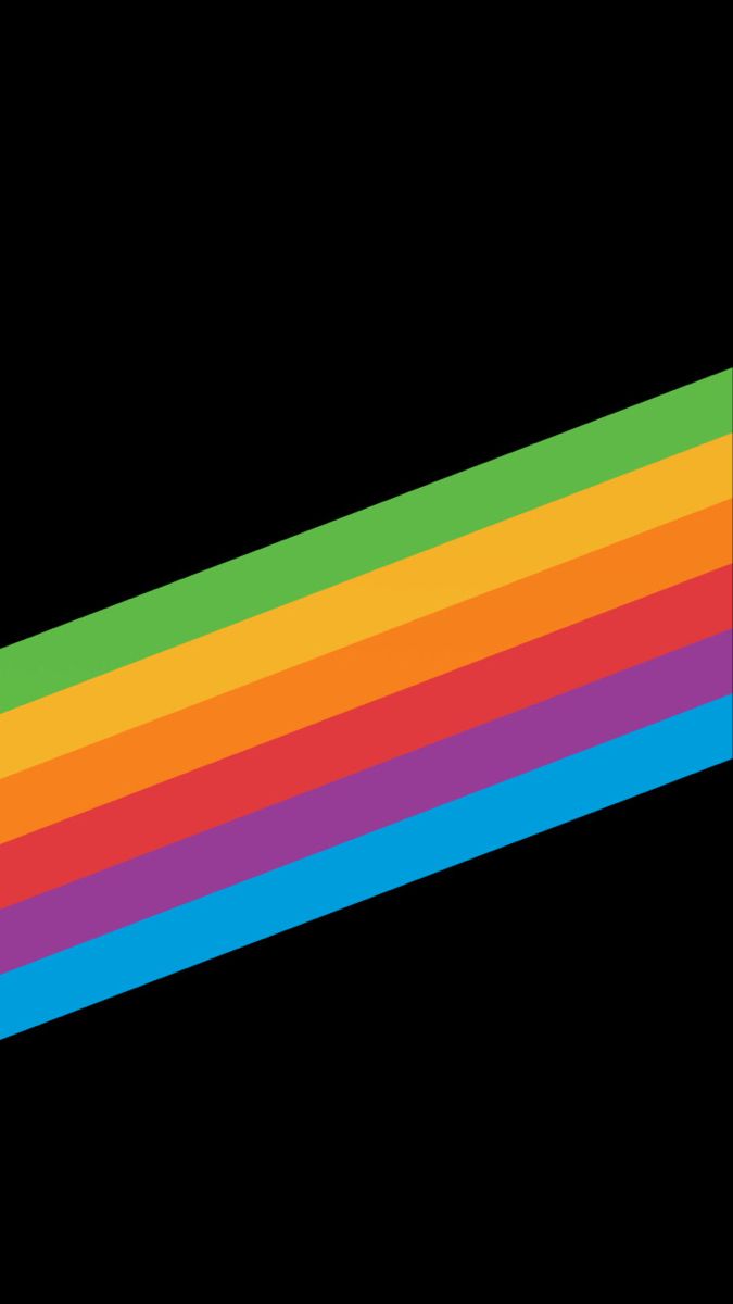 Rainbow Line Phone Wallpaper