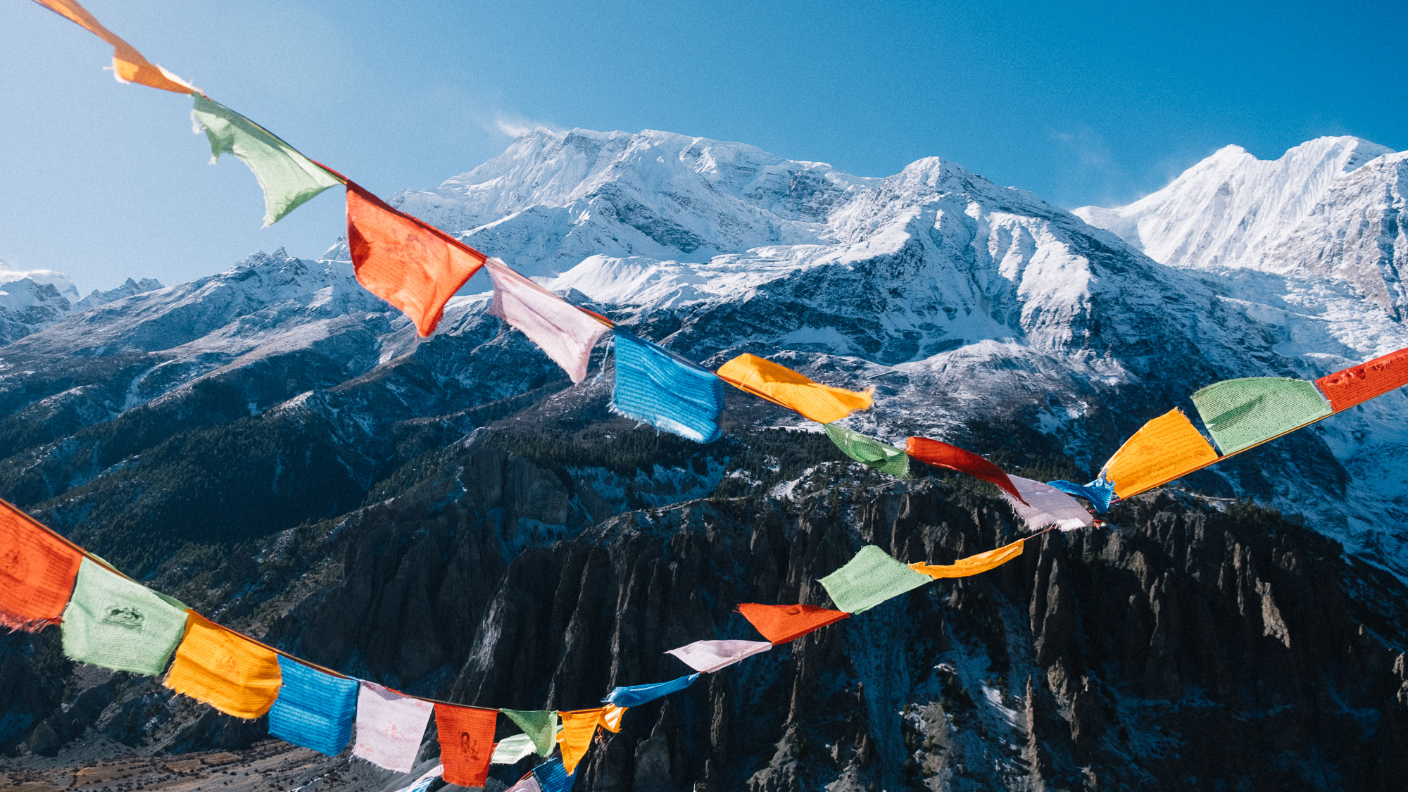 Hiking along the high peaks of Nepal