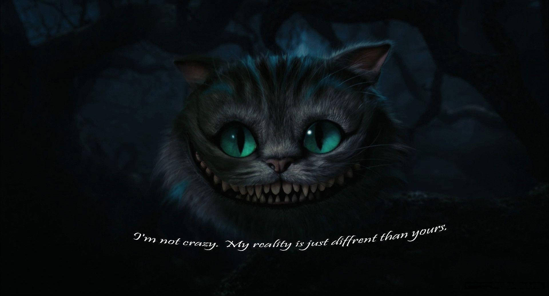 Download Crazy Cheshire Cat Wallpaper