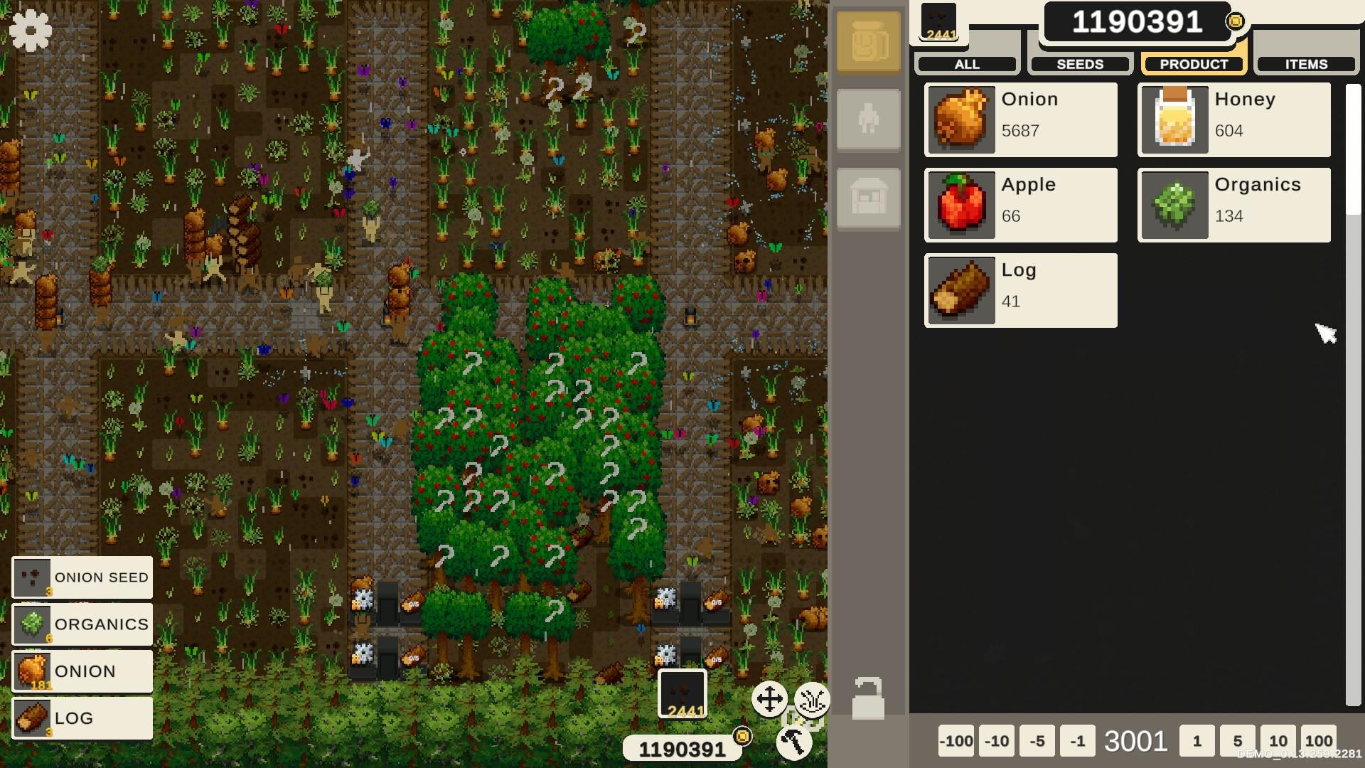 I released an update to my cozy farming game, Tiny Terraces!