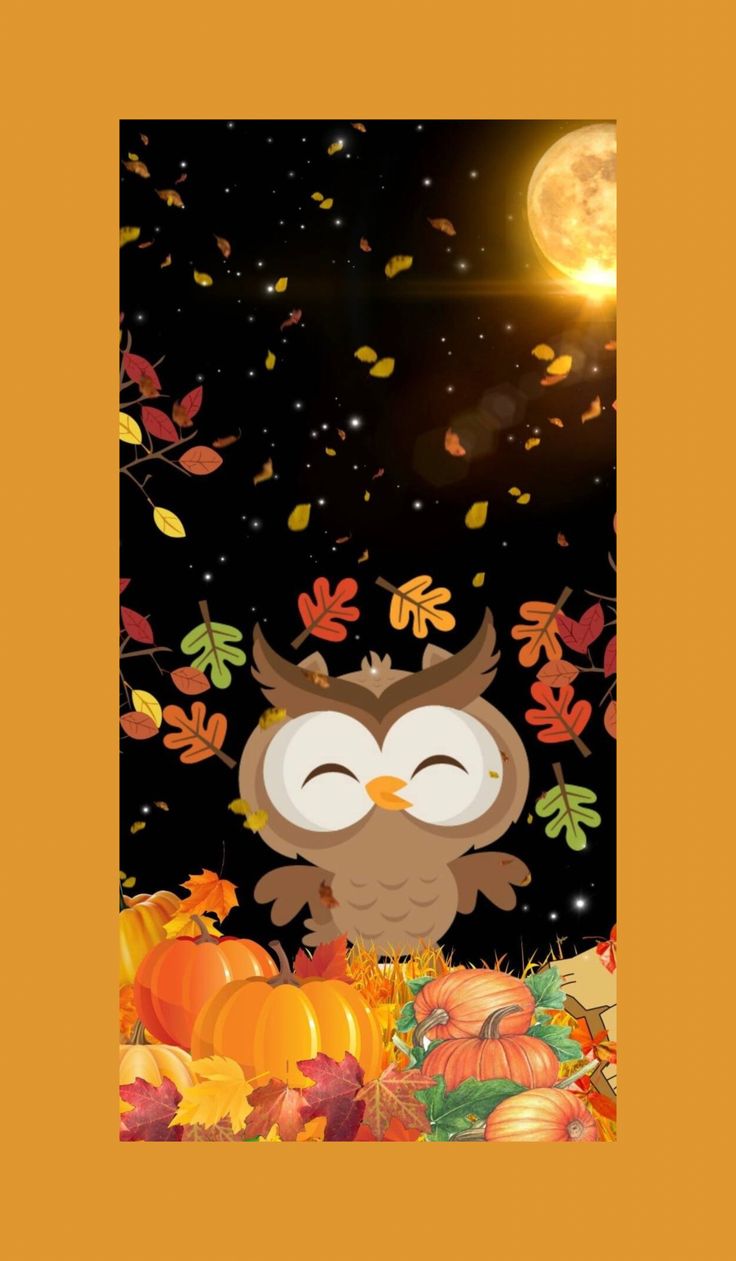 Halloween Owl Wallpaper