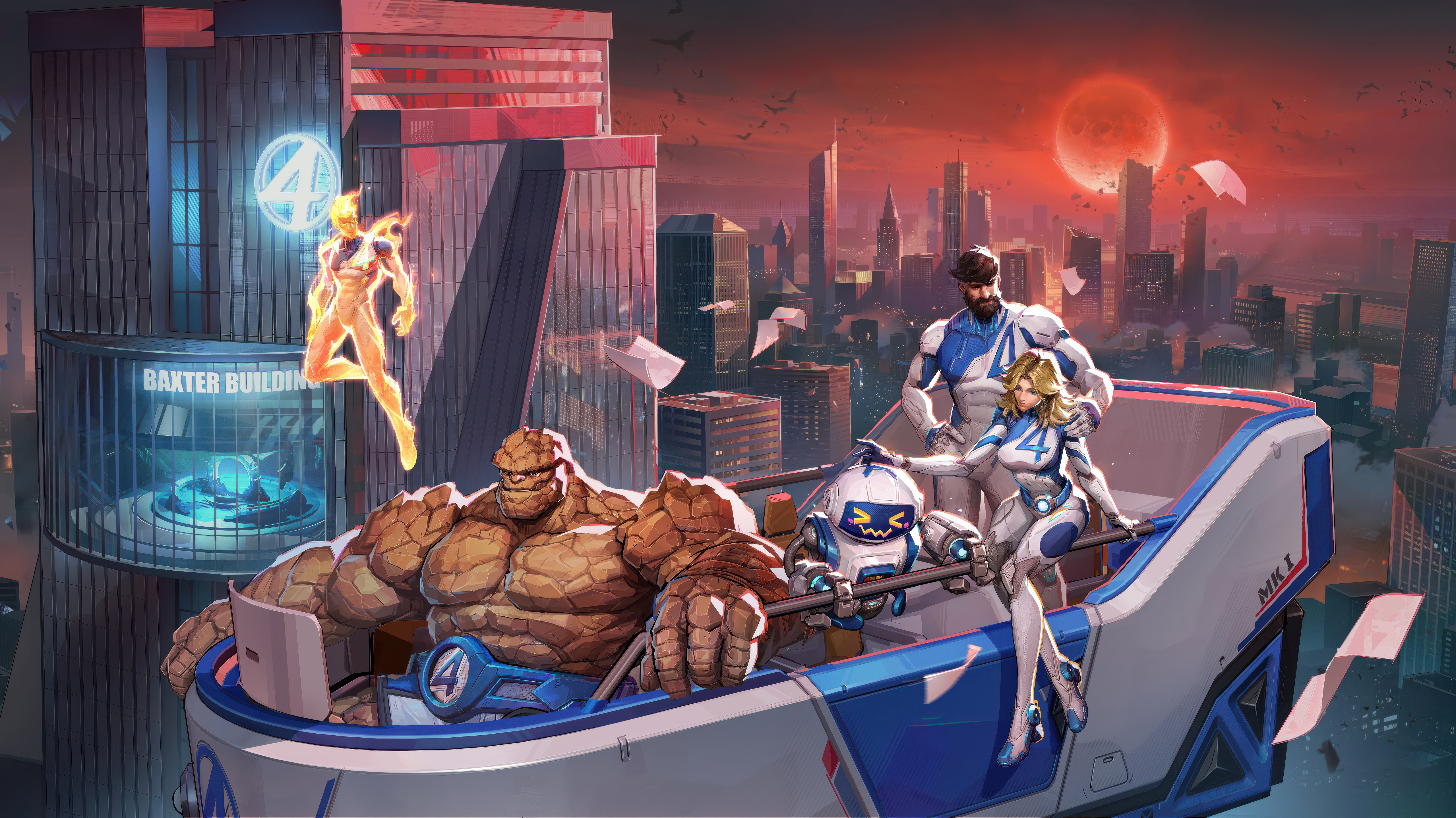 Fantastic Four In Marvel Rivals 2025 Game Wallpaper, HD Games Wallpaper, 4k Wallpaper, Image, Background, Photos and Picture