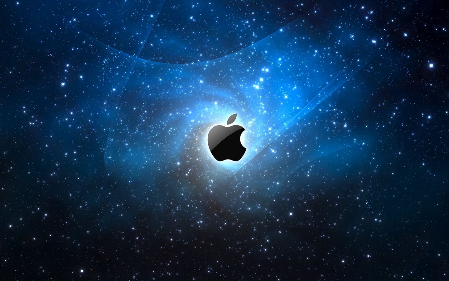 Apple Galaxy Blue MacBook Air Wallpaper Download
