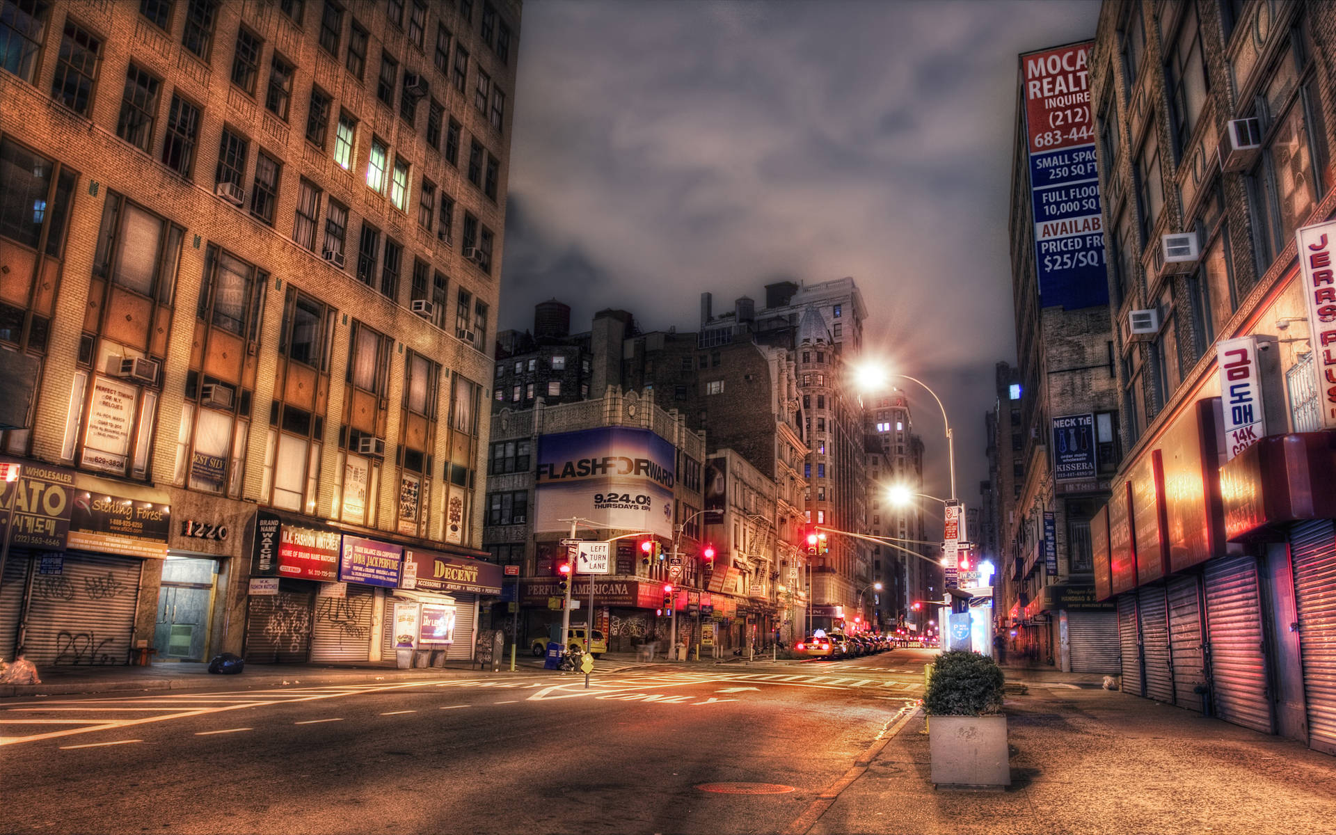 Download Nyc Streets At Night Wallpaper